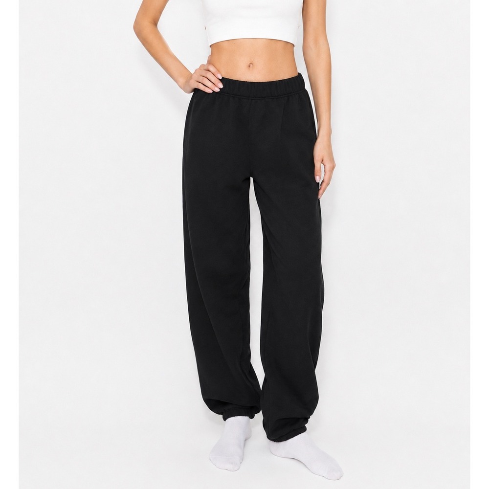 Khy Boyfriend Jogger Sweatpants Womens Medium Black Fleece Lounge Streetwear